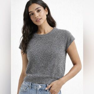 Lacoste Gray and Silver Knit Sweater